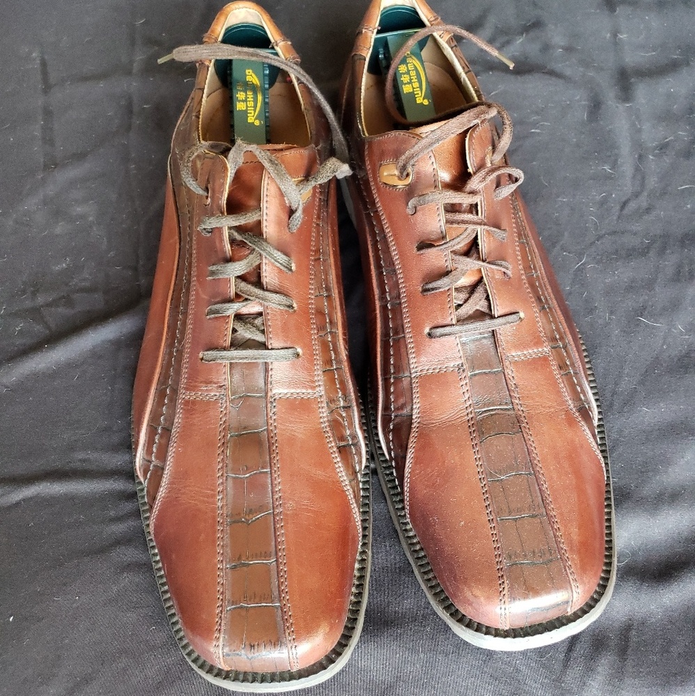 Stacy Adams 10M/10D Leather Upper Brown Shoes